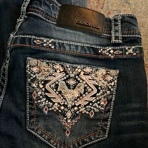 Grace in LA Embellished Denim Jeans